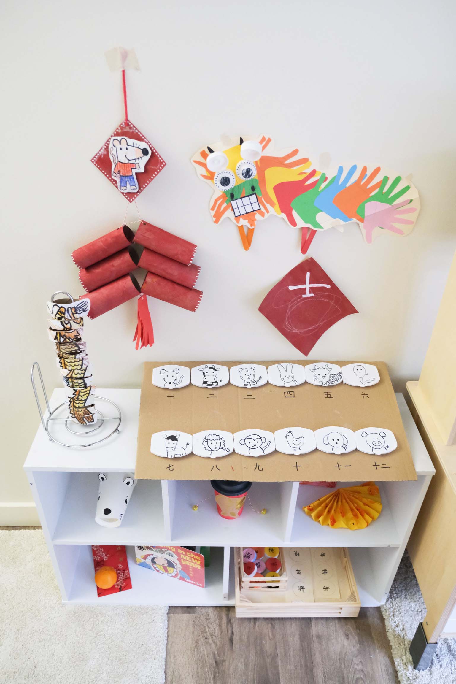 DIY Chinese New Year Firecracker Toddler Craft